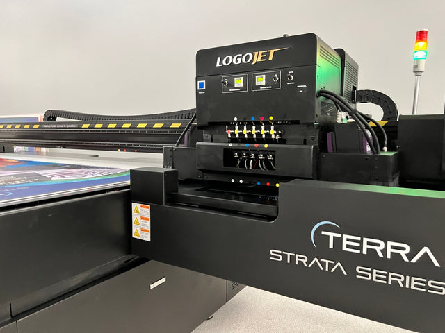 LogoJET Strata Series Large Format UV Flatbed 4.9' x 8.2' - TERRA (includes 2 Ink Sets) | LogoJET Inc.