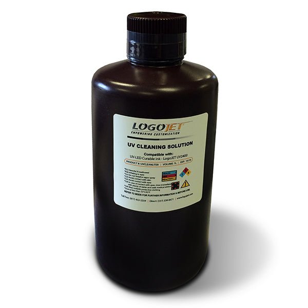 UV Maintenance Flush Solution for Rigid & Flexible Ink Series – 1 Liter | LogoJET Inc.