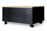 Material Storage Cabinet w/Drawers and Casters for UVx40R PLUS-SE/UVx45i Tabletop UV Printer